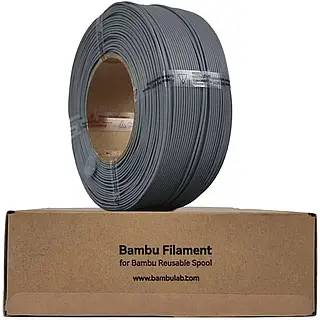 PLA-CF Filament (пластик) для 3D принтера Bambu Lab 1кг, 1.75мм, лавовый серый, без катушки (A50-D6-1.75-1000-SPLFREE)