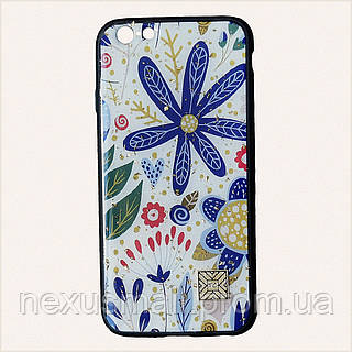 Чехол Epoxy Case для Apple iPhone 6 / 6S Blue Flowers X3717EP904