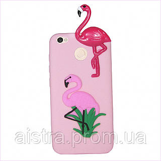 Чохол 3D Cartoon Case для Xiaomi Redmi Note 5A Prime Фламінго 14A0X2045