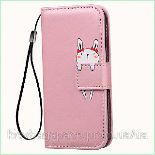 Кейс с силиконовым бампером для Samsung A04 рисунок Зайчик C289X727H3