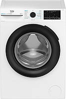 Пральна машина Beko фронтальна, 8кг, 1400, A, 55см, дисплей, інвертор, пара, білий