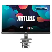 Моноблок Artline Home G41, Black, 23.8", i3-12100, 16Gb, 480Gb SSD, DOS (G41v29ERGO)