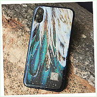 Чохол Epoxy Case для Apple iPhone X/XS Green Feather, 6HB537350