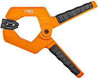 Струбцина Neo Tools, затискач пружинний, пластик, 50мм