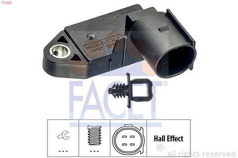Вмикач сигналу стоп AUDI A1, AUDI A3, AUDI A4, AUDI A5, AUDI A6 ALLROAD FACET FA 7.1232 UA