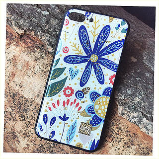 Чохол Epoxy Case для Apple iPhone 7 Plus / 8 Plus Blue Flower 6K53T6370X
