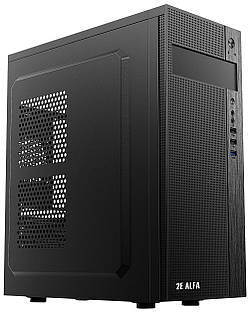 Корпус 2E Alfa E185 без БП 1xUSB3.0, 2xUSB2.0, VGA 310мм, ATX, черный