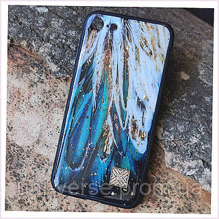 Чохол Epoxy Case для Apple iPhone 7/8/SE 2020 Green Feather 65T36X068