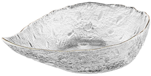Салатник ARDESTO Leaf, 17.5см, скло, прозорий
