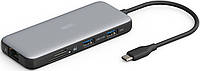 Док-станція DIGITUS USB-C > 2xHDMI/2xUSB-A/USB-C/SD/MicroSD/RJ54