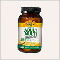 Витаминно-минеральный комплекс Country Life Adult Multi 60 Wafers Pineapple Orange P892H4240
