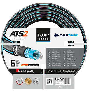 Шланг садовый Cellfast HOBBY ATS 3/4' 25м 6 слоев до 30бар -20...+60°C
