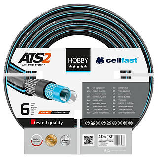 Шланг садовый Cellfast HOBBY ATS 1/2" 25м 6 слоев до 30бар -20...+60°C