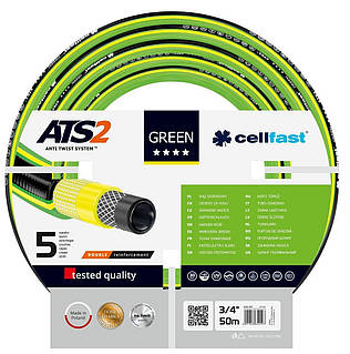 Шланг садовый Cellfast GREEN ATS 3/4" 50м 5 слоев до 30бар -20...+60°C