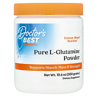 L-Глютамин Doctor's Best "Pure L-Glutamine Powder" чистый порошок (300 г)