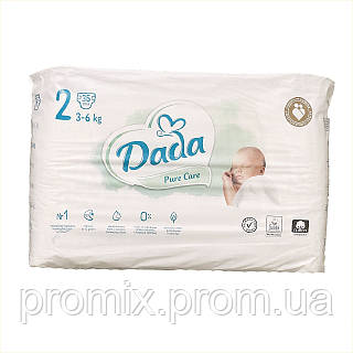 Подгузники Dada Pure Care 2 (3-6 кг) 35 шт, 85535P2TK0