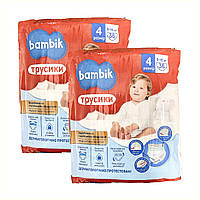 Дитячі підгузки-трусики Bambik 4 Maxi 9-15 кг 72 шт 2 уп, K87C69033T