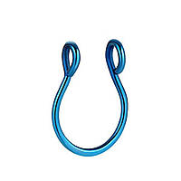 Септум-обманка медицинская сталь синего цвета, обманка в нос без прокола