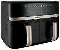 Мультипіч Russell Hobbs Satis Fry DualBaske 2800Вт, чаша-4.5/4.5л, сенсорне управл., 9 авто. программ, пластик, чорний