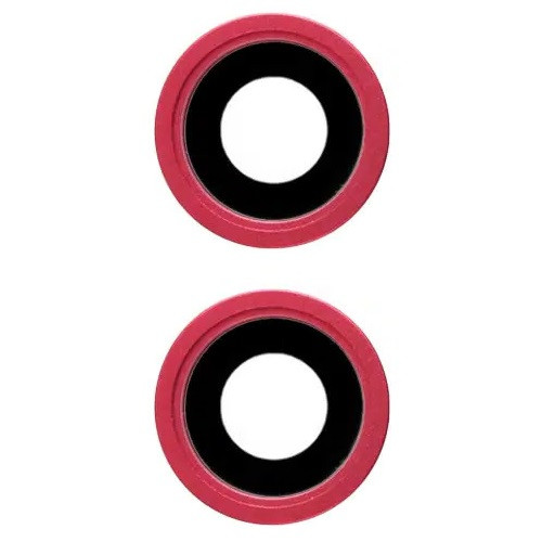 Скло камери iPhone 13 /13 Mini червоне кільце, комплект 2 шт., фото 1