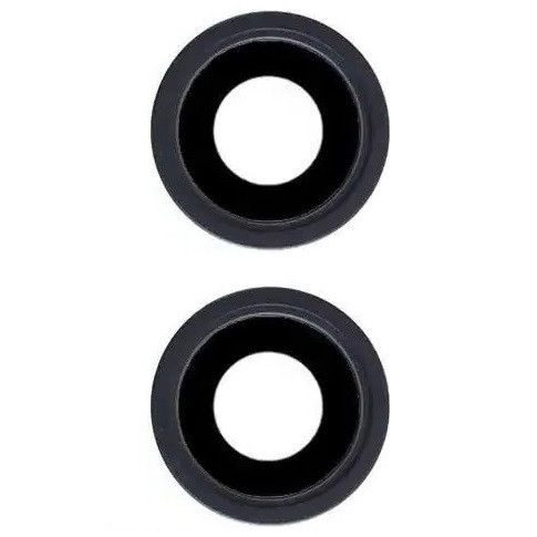 Скло камери iPhone 13 /13 Mini чорне, Midnight + кільце, комплект 2 шт., фото 1