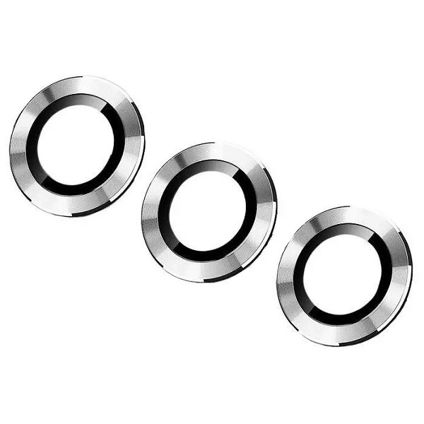 Скло камери iPhone 12 Pro Max сіре, Graphite + кільце, комплект 3 шт., фото 1