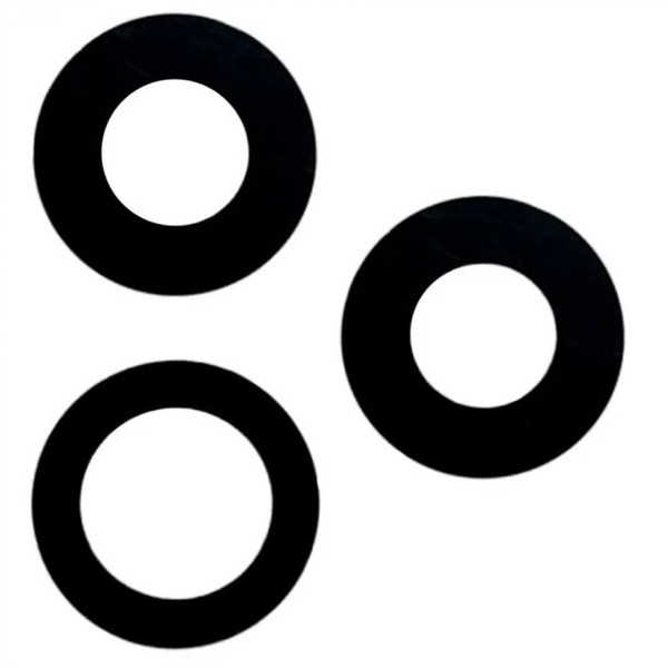 Скло камери iPhone 12 Pro чорне, без рамки, комплект 3 шт., фото 1