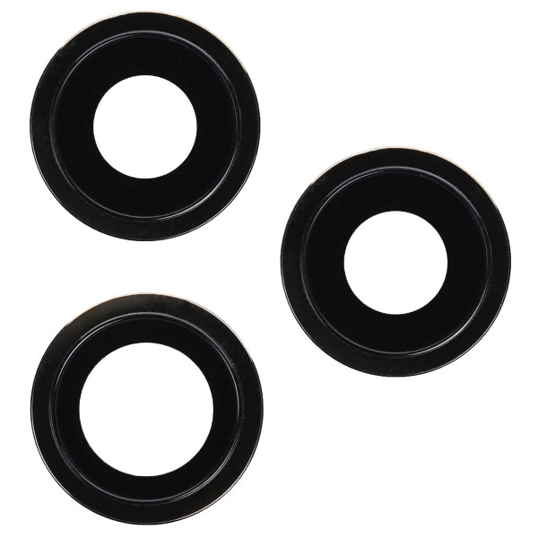 Скло камери iPhone 12 Pro сіре, Graphite + кільце, комплект 3 шт., фото 1