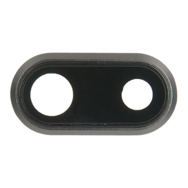 Скло камери iPhone 8 Plus чорне, Space Gray + кільце, фото 1