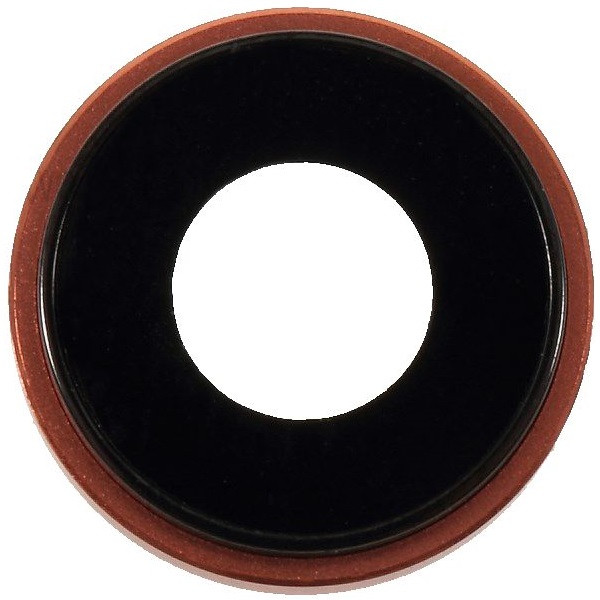 Скло камери iPhone XR коралове + кільце, фото 1