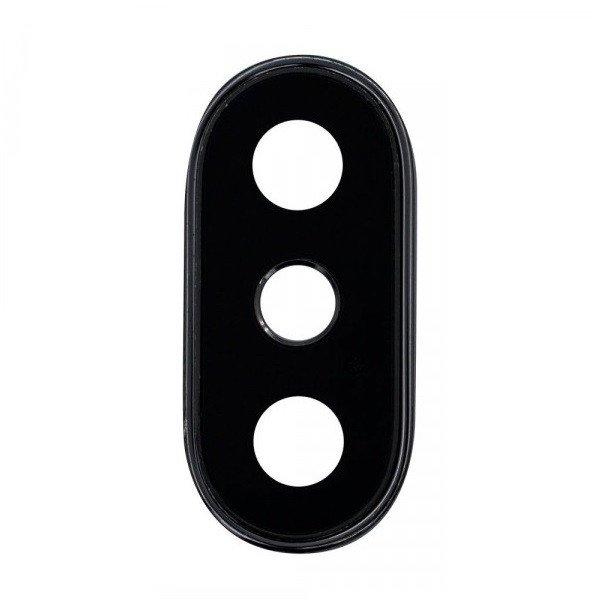 Скло камери iPhone X чорне, Space Gray, в рамці, фото 1