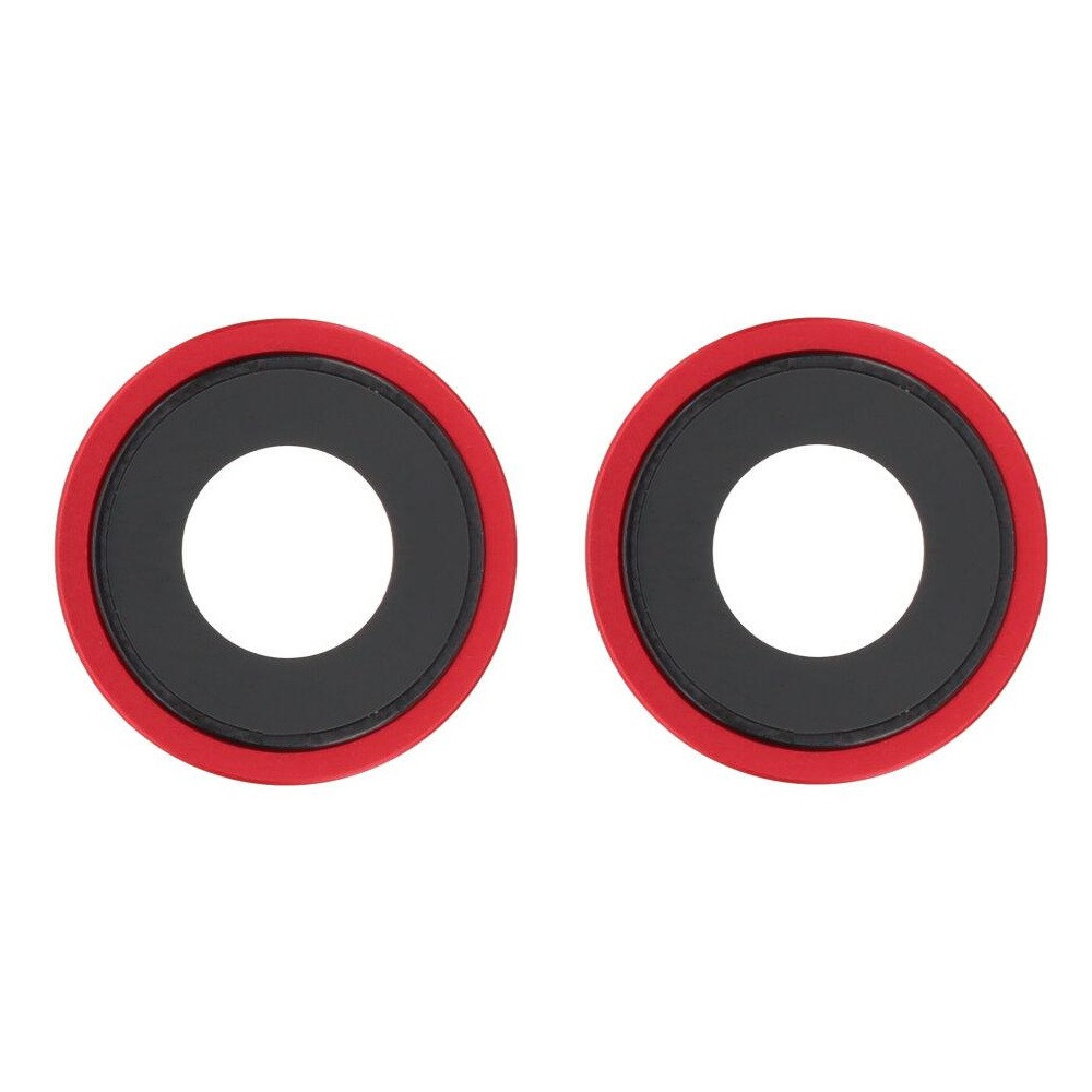 Скло камери iPhone 14 /14 Plus червоне + кільце, комплект 2 шт., фото 1