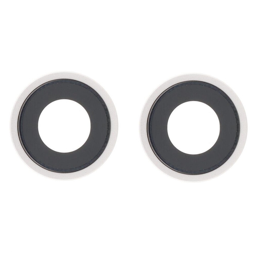 Скло камери iPhone 14 /14 Plus сріблясте, Starlight + кільце, комплект 2 шт., фото 1