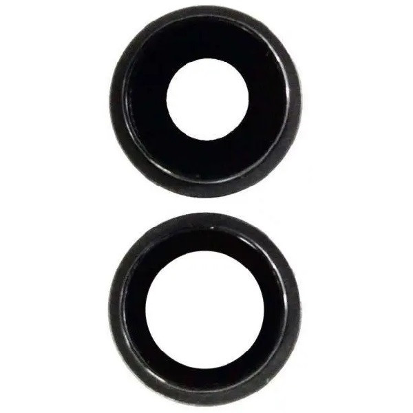 Скло камери iPhone 11 чорне + кільце, комплект 2шт., фото 1