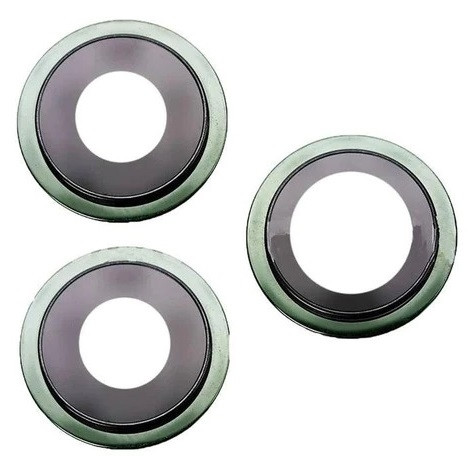 Скло камери iPhone 11 Pro /11 Pro Max зелене, Matte Midnight Green + кільце, комплект 3 шт., фото 1