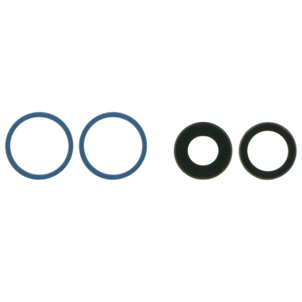 Скло камери iPhone 12 /12 mini синє + кільце, комплект 2 шт., фото 1