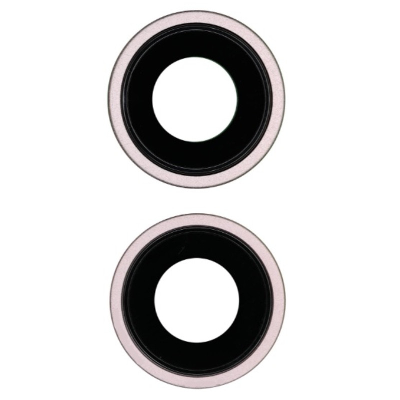 Скло камери iPhone 15 /15 Plus рожеве, Pink + кільце, комплект 2 шт., фото 1