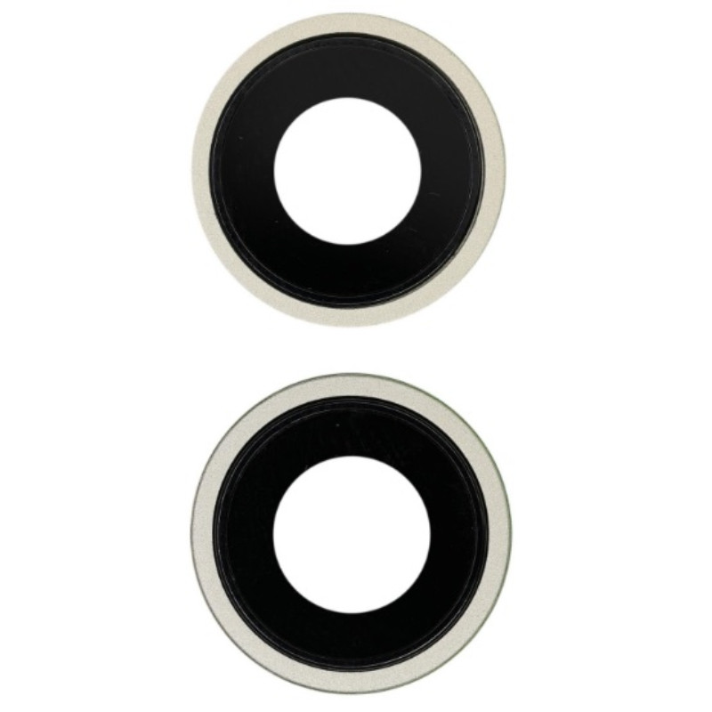 Скло камери iPhone 15 /15 Plus жовте, Yellow + кільце, комплект 2 шт., фото 1