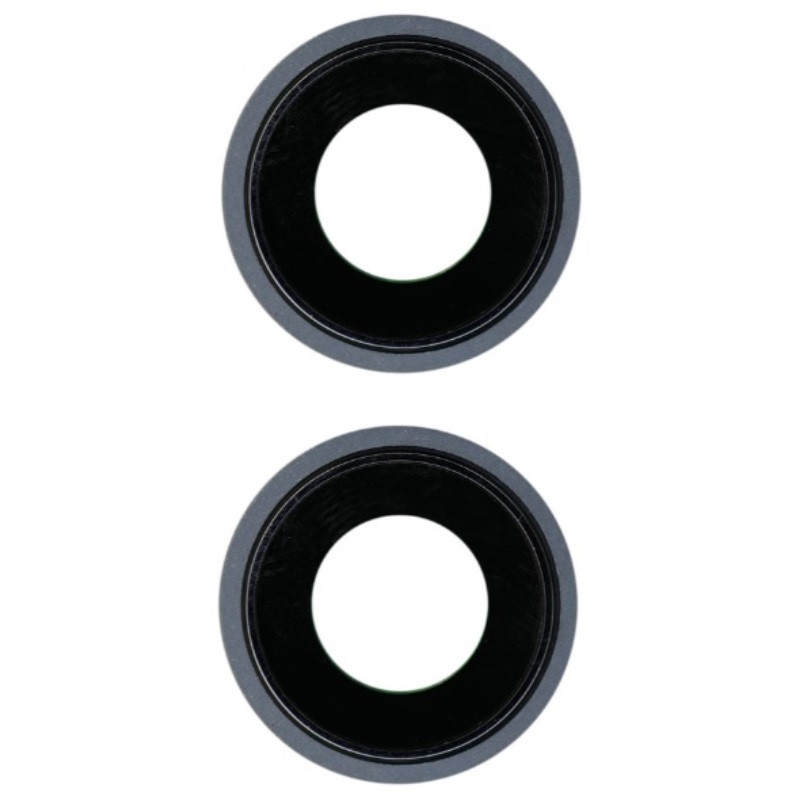 Скло камери iPhone 15 /15 Plus чорне, Black + кільце, комплект 2 шт., фото 1