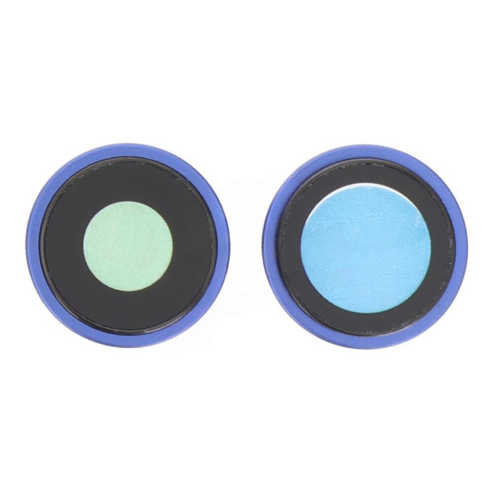 Скло камери iPhone 16 /16 Plus синій, Ultramarine + кільце, комплект 2 шт., фото 1