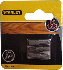 Біти STANLEY (PZ1 / PZ2 / PZ3, 25мм) STA61043