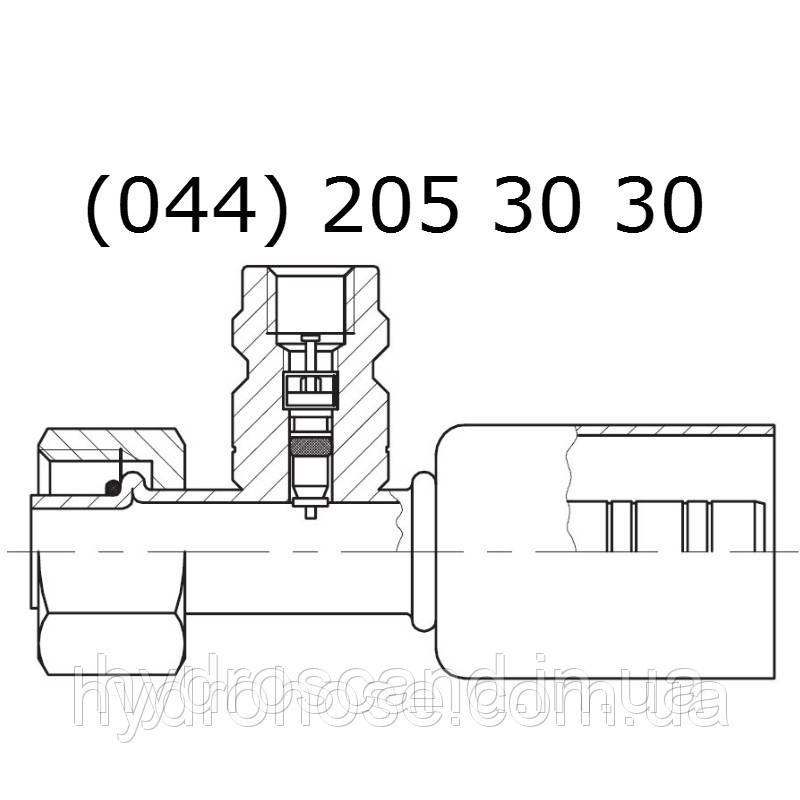 Муфта, резьба UN FS, с уплотнительным кольцом/клапанами, 5702 - фото 3 - id-p748265