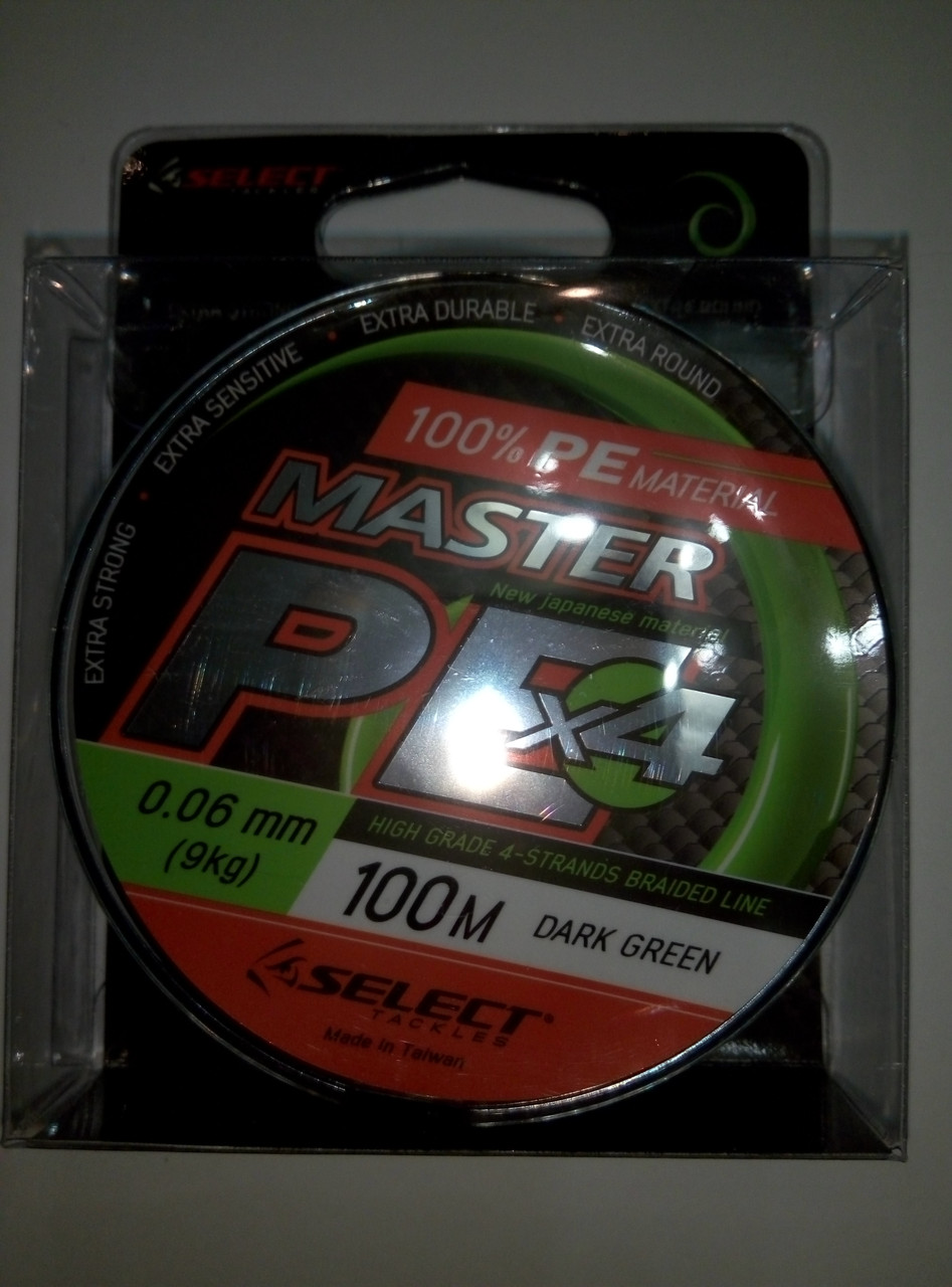 Шнур Select Master PE 100m 0.06mm 9kg - фото 1 - id-p501178258