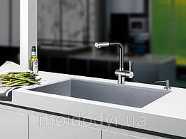 Змішувач кухонний з висувним душем Blue Water (Блу Вотер) Corsa - inox czarny mat