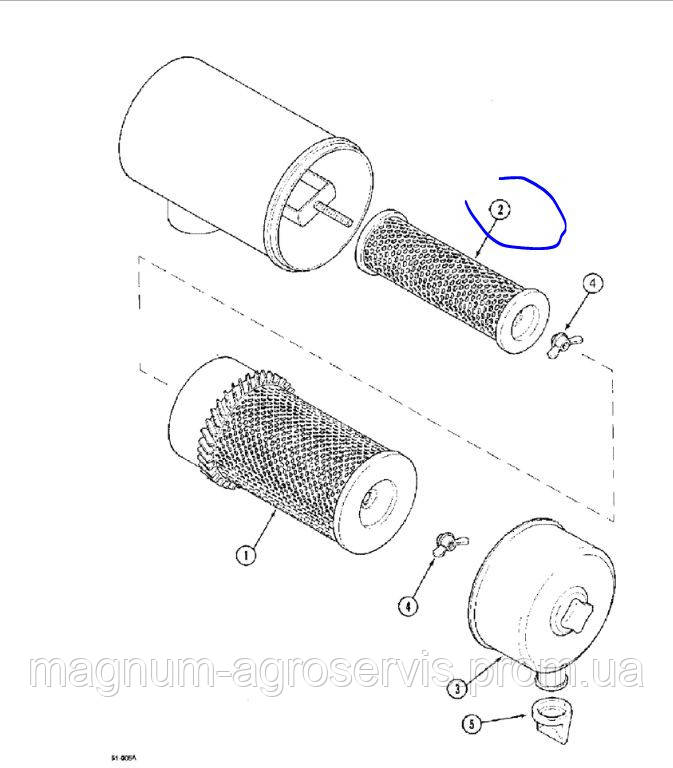 Фільтр пов., внутр., Maxxum5250 A47033