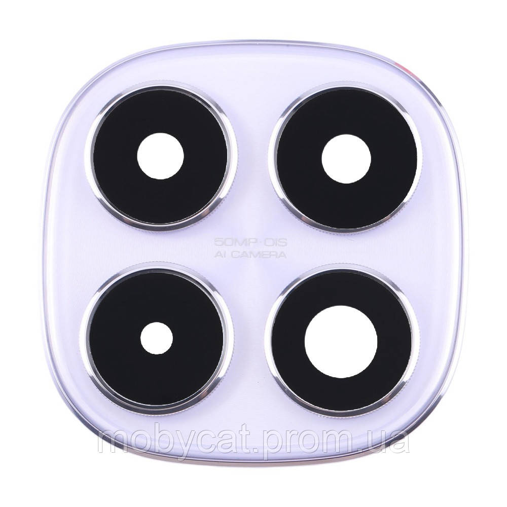 Скло камери Xiaomi Redmi Note 14 Pro 4G (з фіолетовою рамкою), фото 1