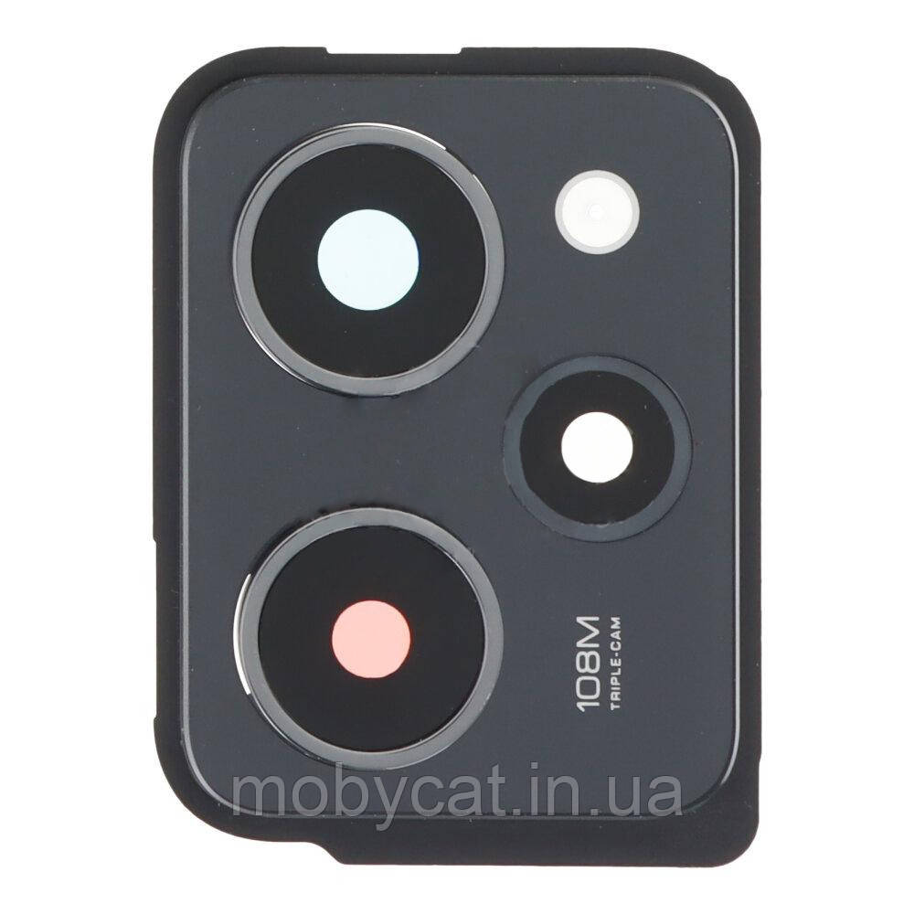 Скло камери Xiaomi Poco X5 (з чорною рамкою), фото 1