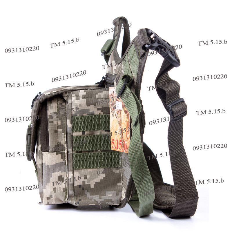 Тактическая сумка, супер-крепкая барсетка плечевая пиксель 257/12 - фото 4 - id-p334029142