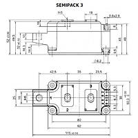 SKKH273/16 E Діодно-тиристорний модуль Semikron Semipack™