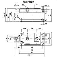 SKKH330/16 E Диодно-тиристорный модуль Semikron Semipack